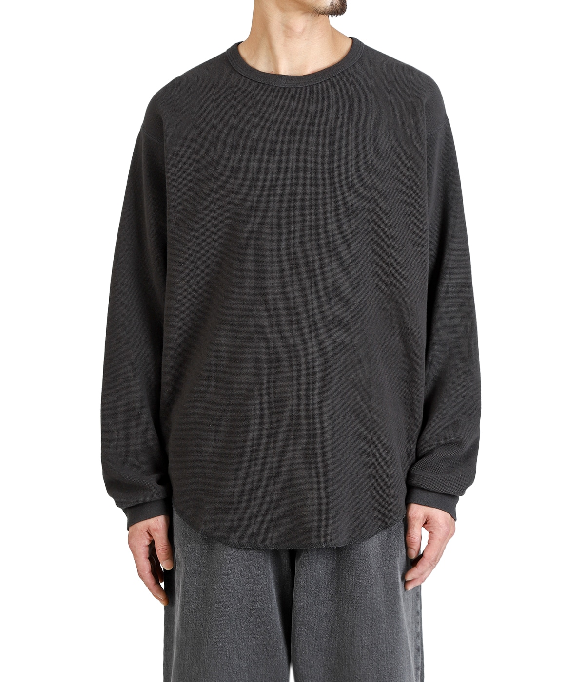 [穴あき有] marka マーカ 長袖カットソー ホワイト サイズ1 穴あき有] marka マーカ 長袖カットソー ホワイト サイズ1