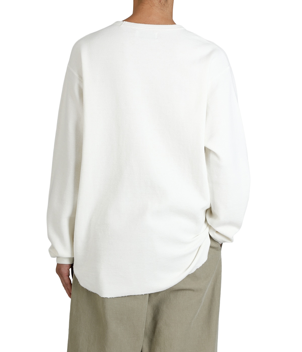 [穴あき有] marka マーカ 長袖カットソー ホワイト サイズ1 穴あき有] marka マーカ 長袖カットソー ホワイト サイズ1