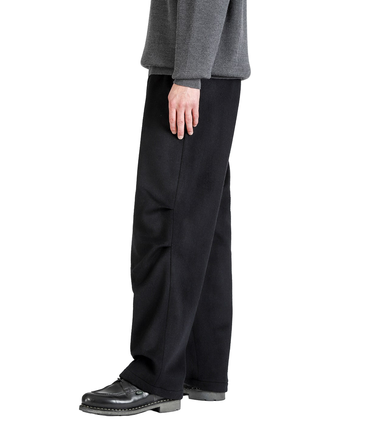 KNEE TUCK PANTS -WOOL SILK BEAVER- | marka(マーカ) / パンツ