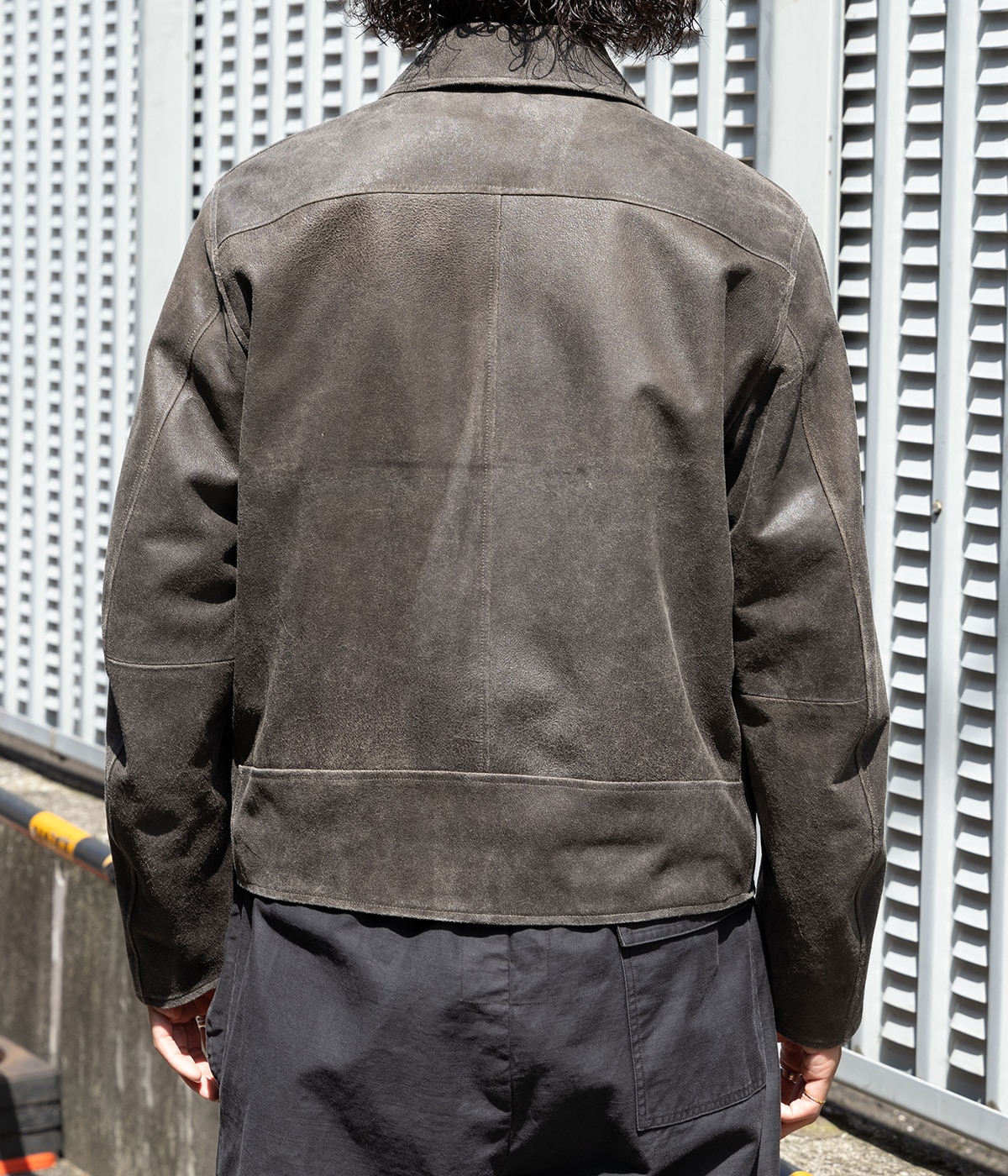 予約】LEATHER SPORTS JACKET -CRACKED GOAT LEATHER- | marka(マーカ