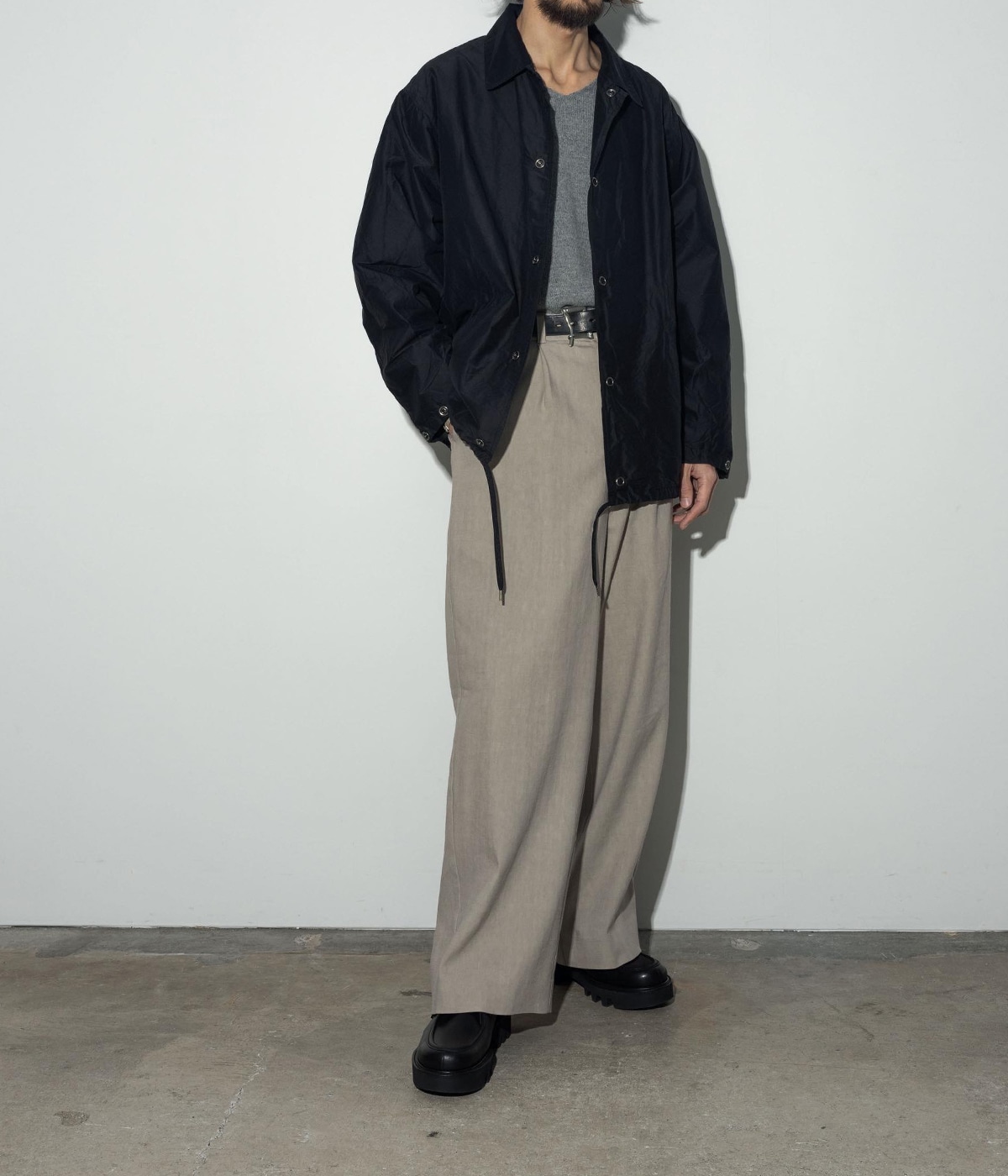 marka ONLY ARK別注 COACH JACKET 別注 COACH JACKET - organic cotton silk high count - | marka