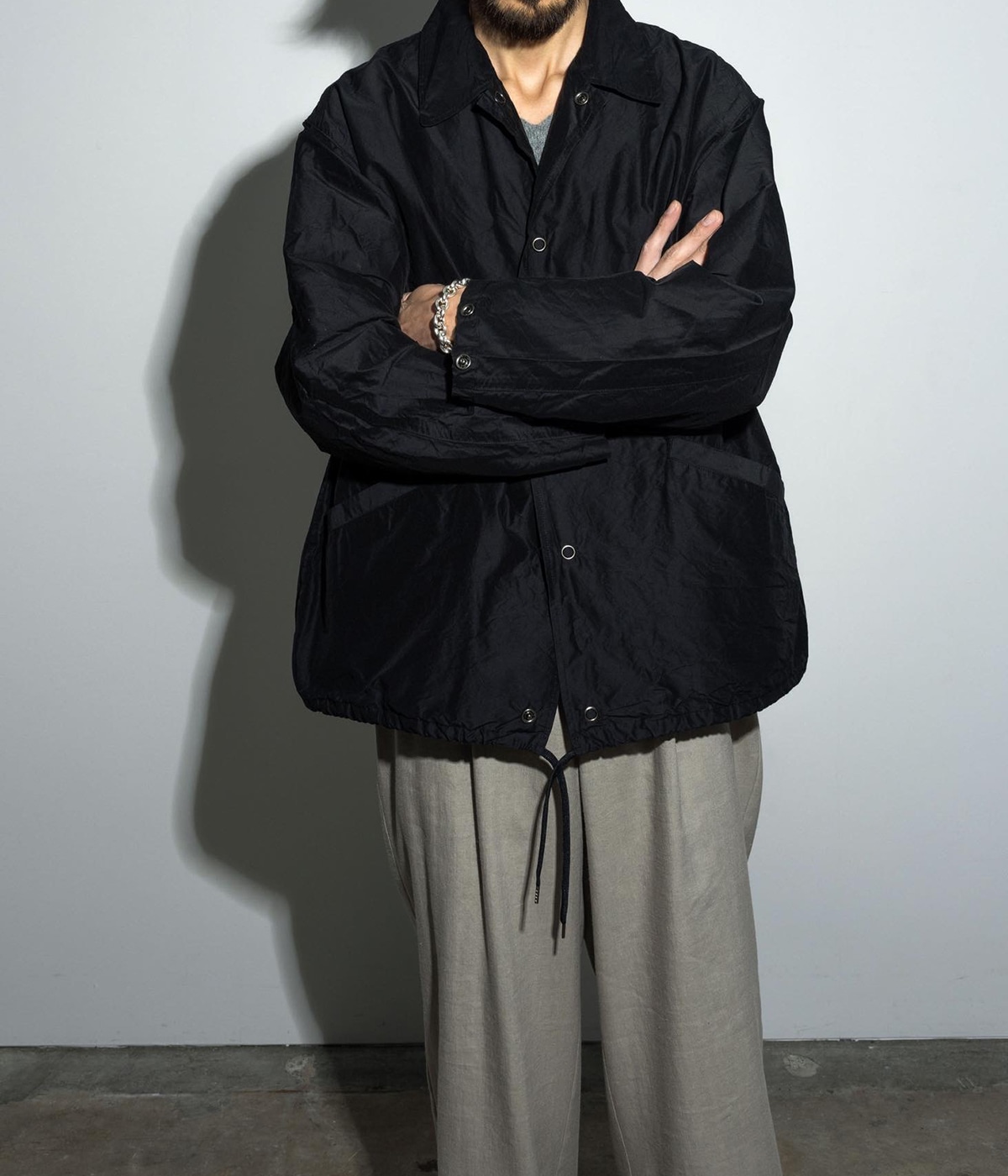 marka ONLY ARK別注 COACH JACKET 別注 COACH JACKET - organic cotton silk high count - | marka
