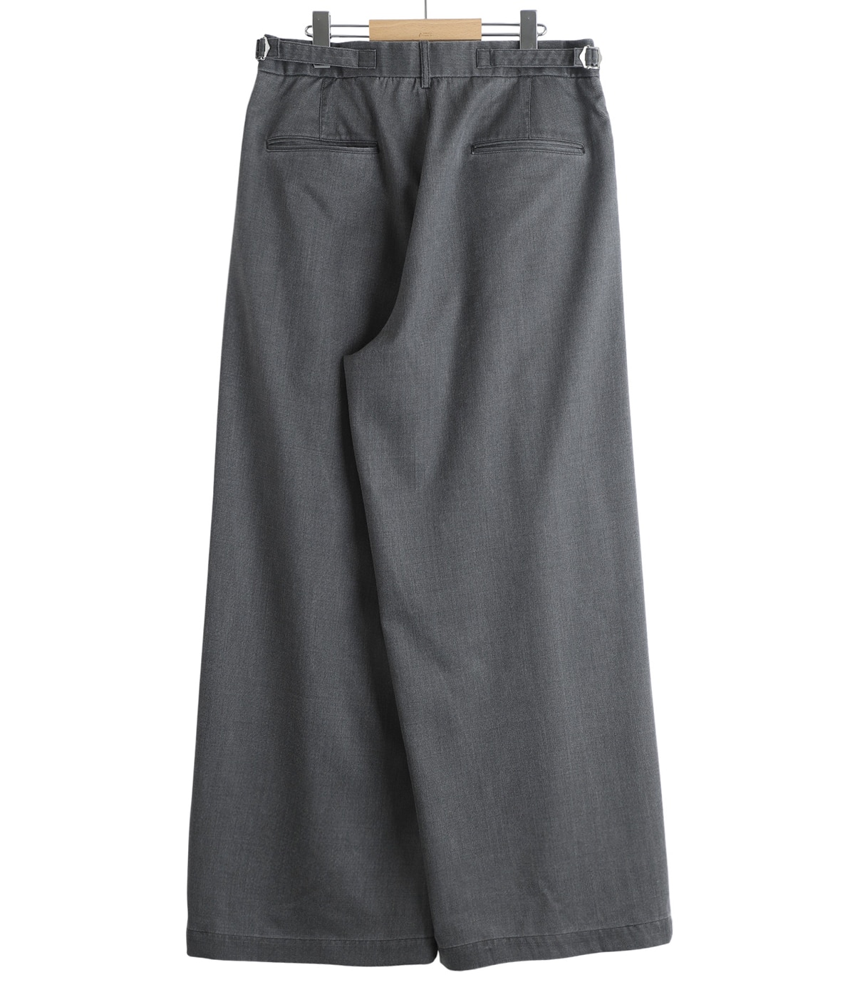 TWO TUCK BUGGY TROUSERS -WASHABLE 2/72 WOOL GABARDINE PIGMENT