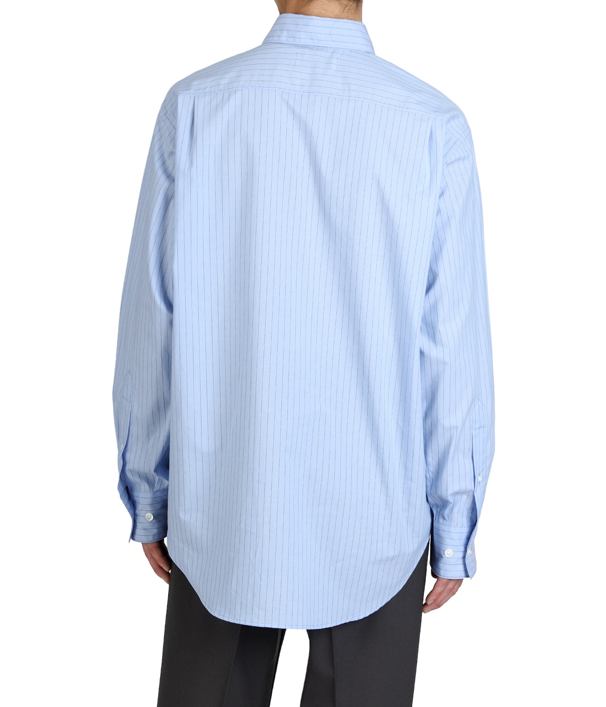 REGULAR COLLAR SHIRT -ORGANIC COTTON STRIPE- | marka(マーカ