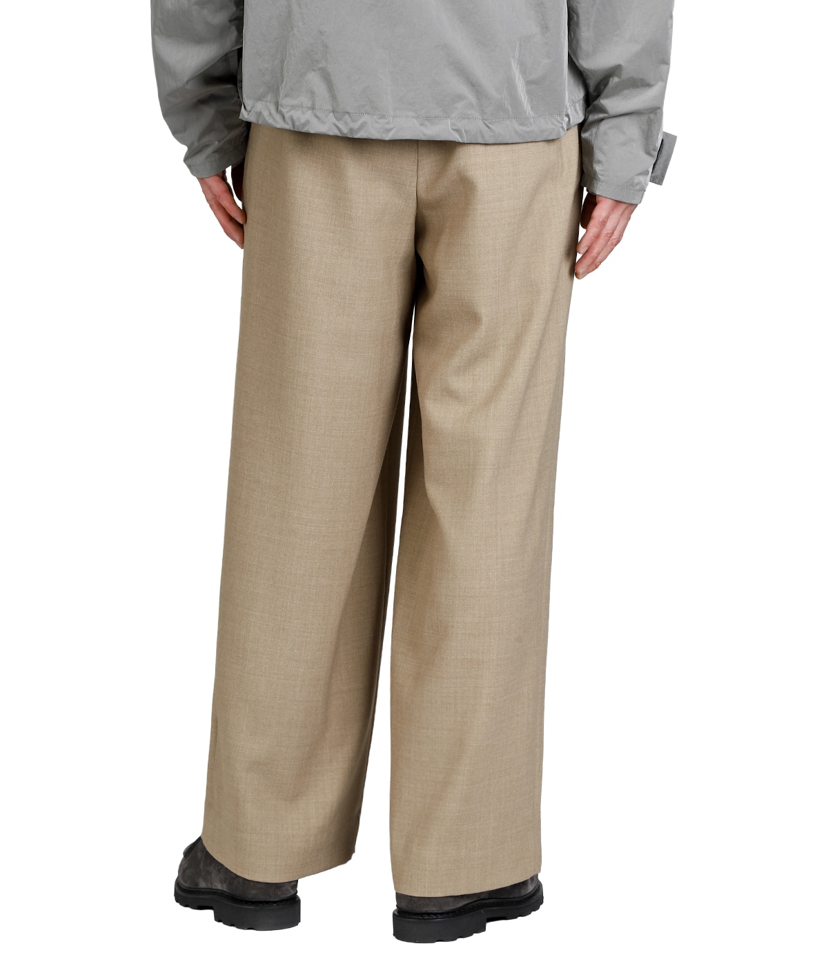 パンツ argue WOOL WIDE TUCK PANTS/OLIVE GRAY02 argue WOOL WIDE TUCK PANTS/OLIVE GRAY02 WOOL WIDE TUCK PANTS