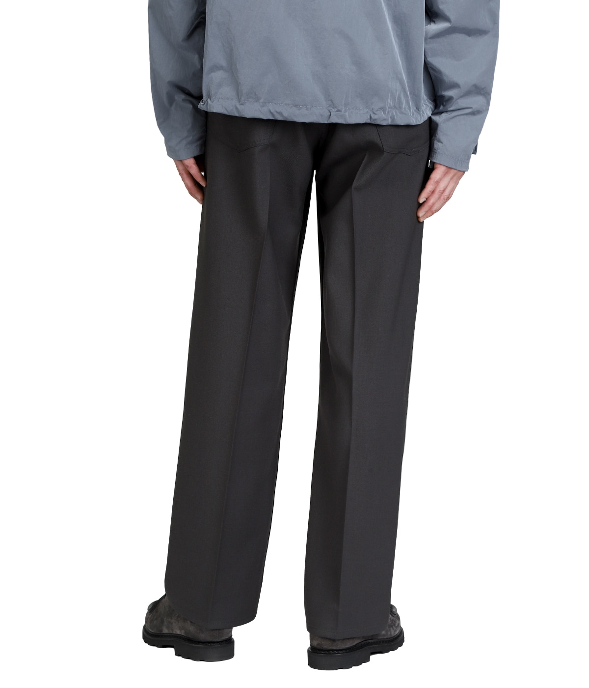 5-POCKETS TROUSERS -RECYCLED POLYESTER NON-MULESED WOOL GABARDINE