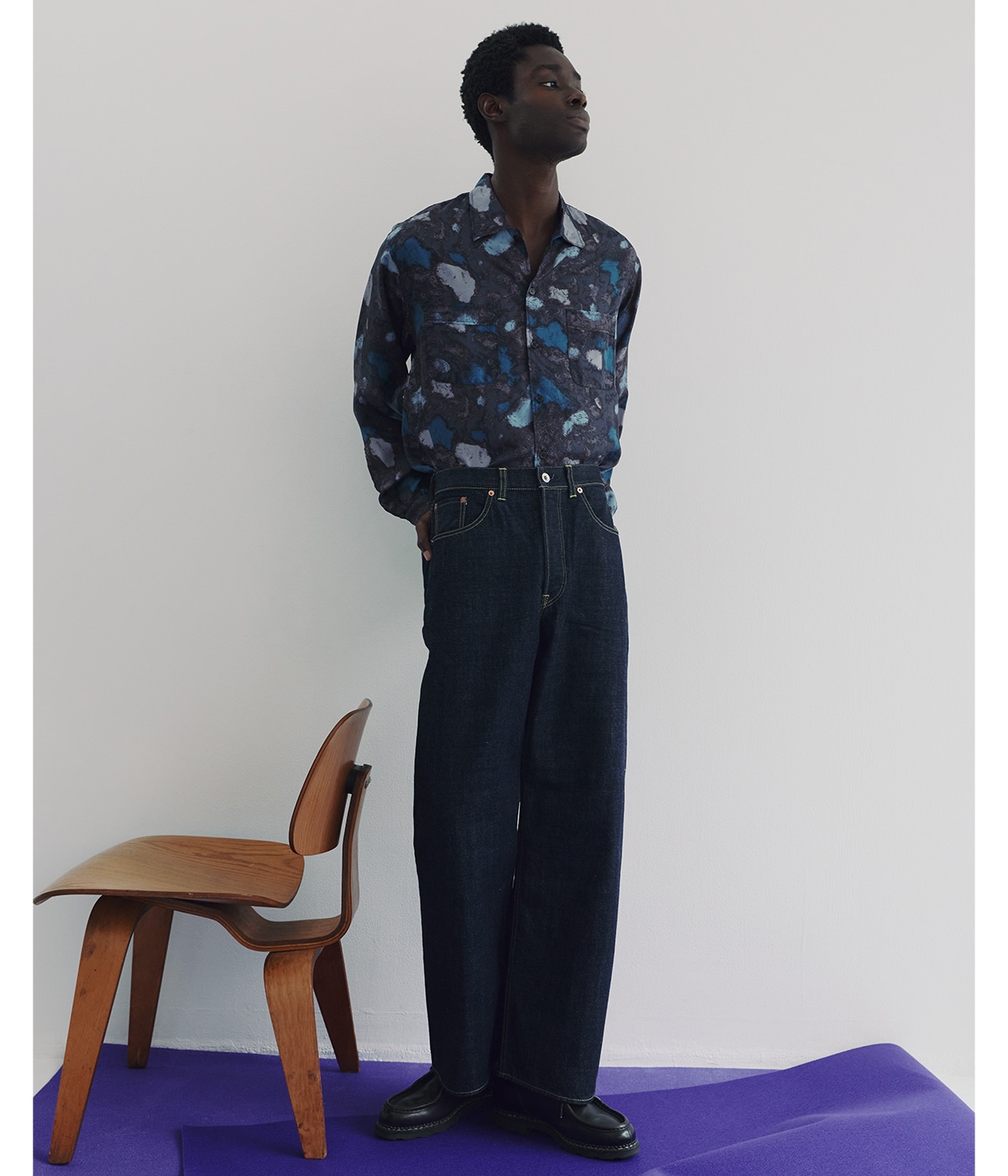 CLEAN CYLINDER FIT JEANS -ORGANIC COTTON 13.5oz SELVEDGE DENIM