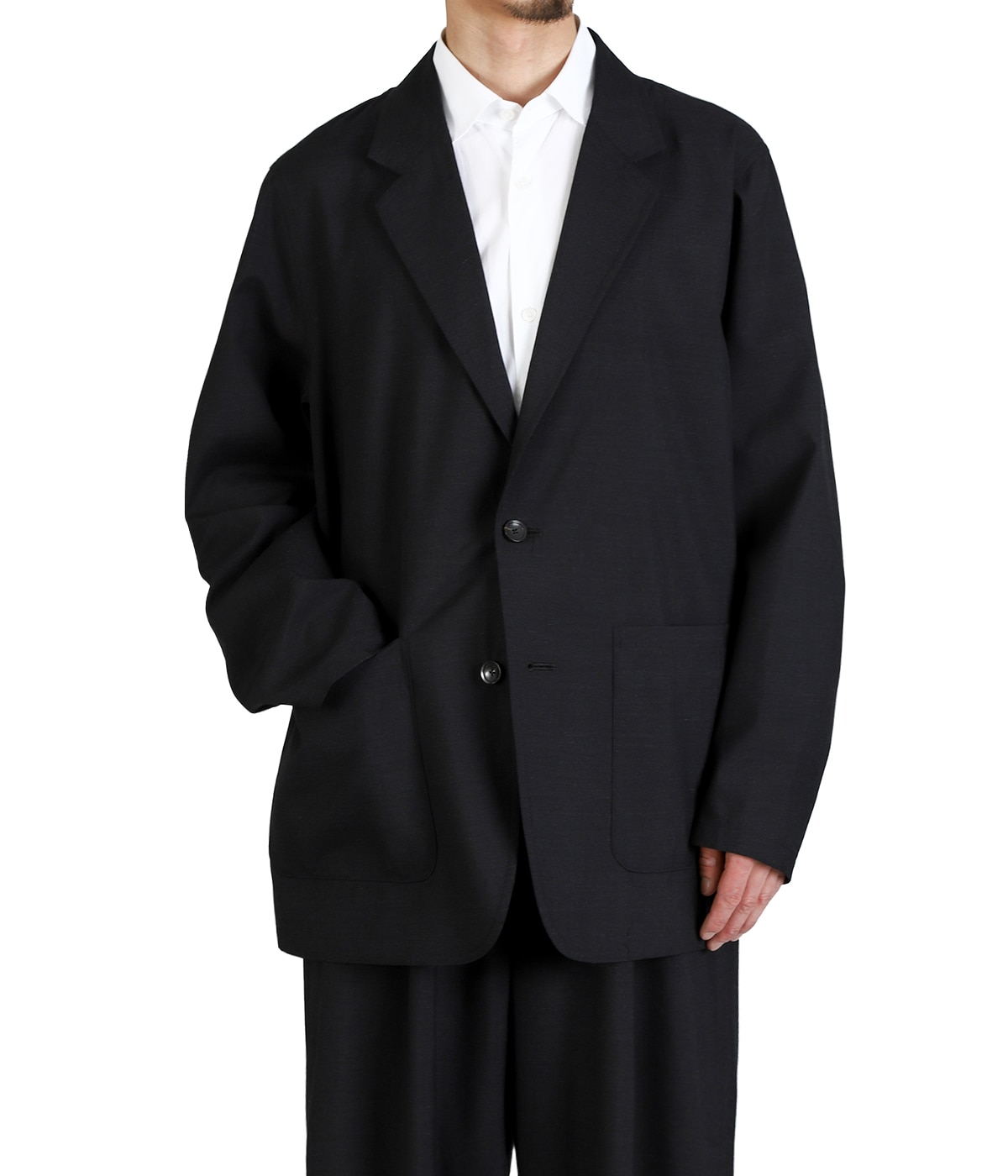 STROLL AROUND JACKET -2/72 WOOL TROPICAL WASHER - | marka(マーカ