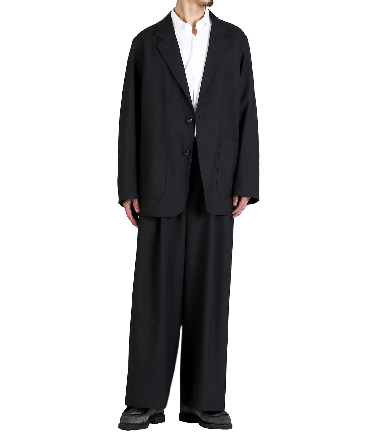 STROLL AROUND JACKET -2/72 WOOL TROPICAL WASHER - | marka(マーカ