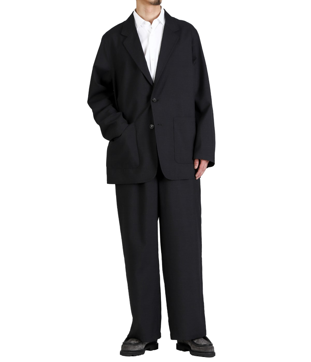 STROLL AROUND JACKET -2/72 WOOL TROPICAL WASHER - | marka(マーカ