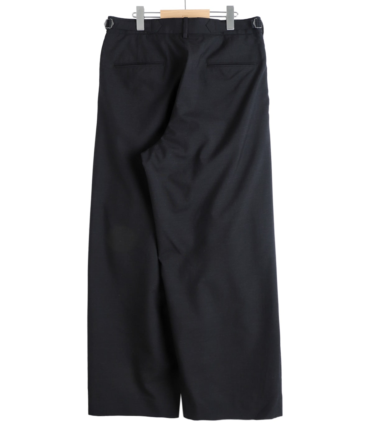 TWO TUCK BAGGY TROUSERS -2/72 WOOL TROPICAL WASHER - | marka