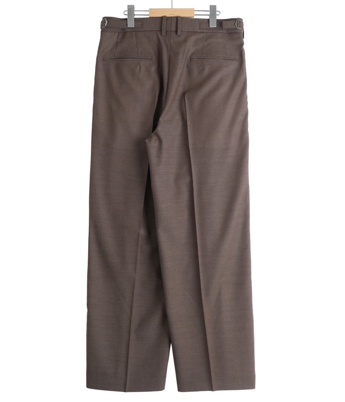 ONE TUCK WIDE TROUSERS -WOOL HIGH TWIST TROPICAL- | marka(マーカ