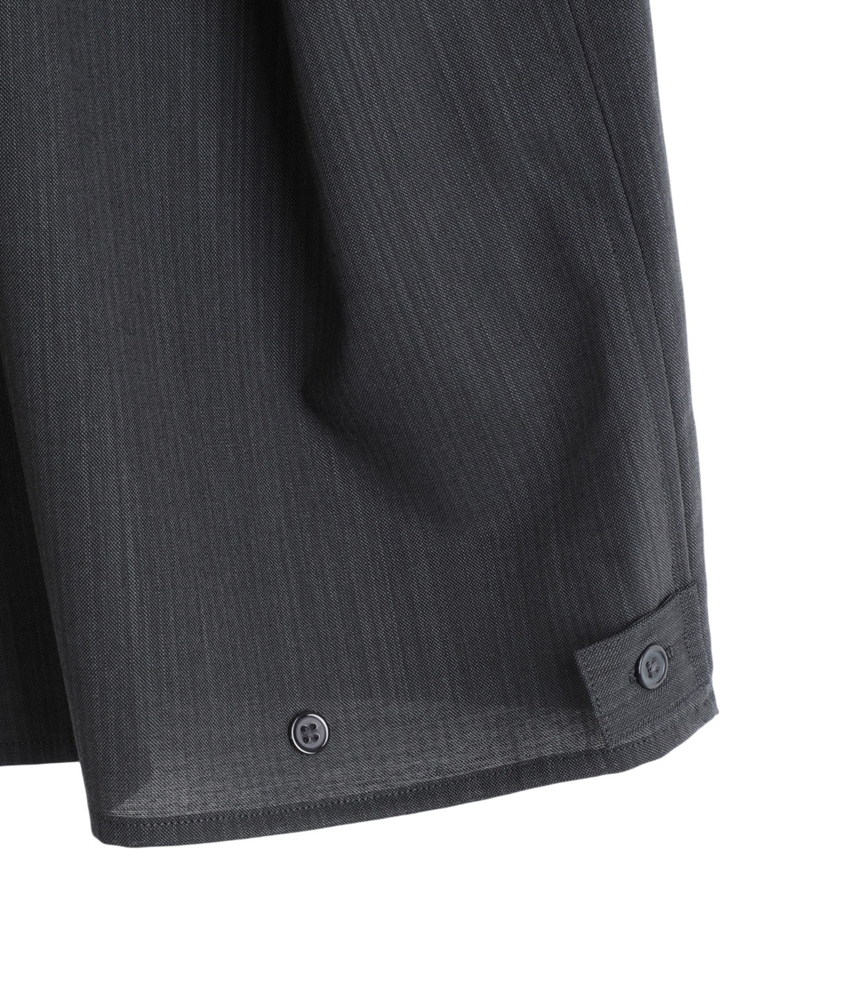 OPEN COLLAR S/S SHIRT WITH HEM TAB -WOOL HIGH TWIST TROPICAL