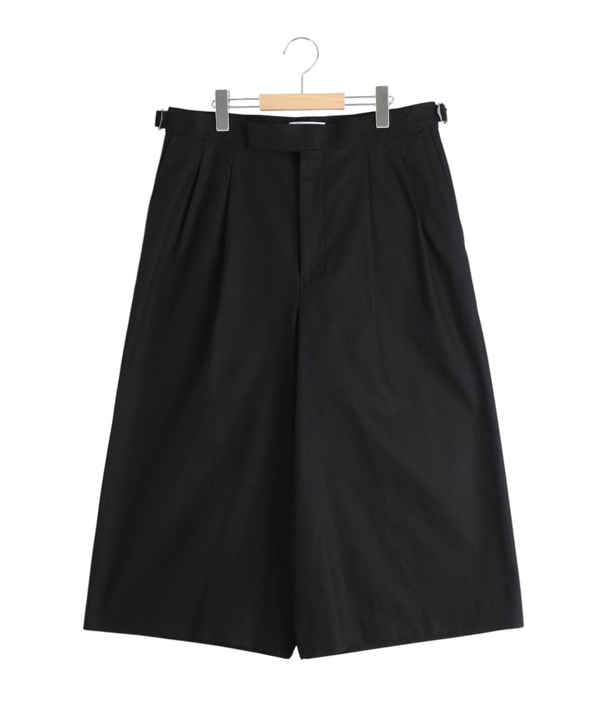 まる TWO TUCK CROPPED TROUSERS -ORGANIC COTTON GABARDINE- | marka