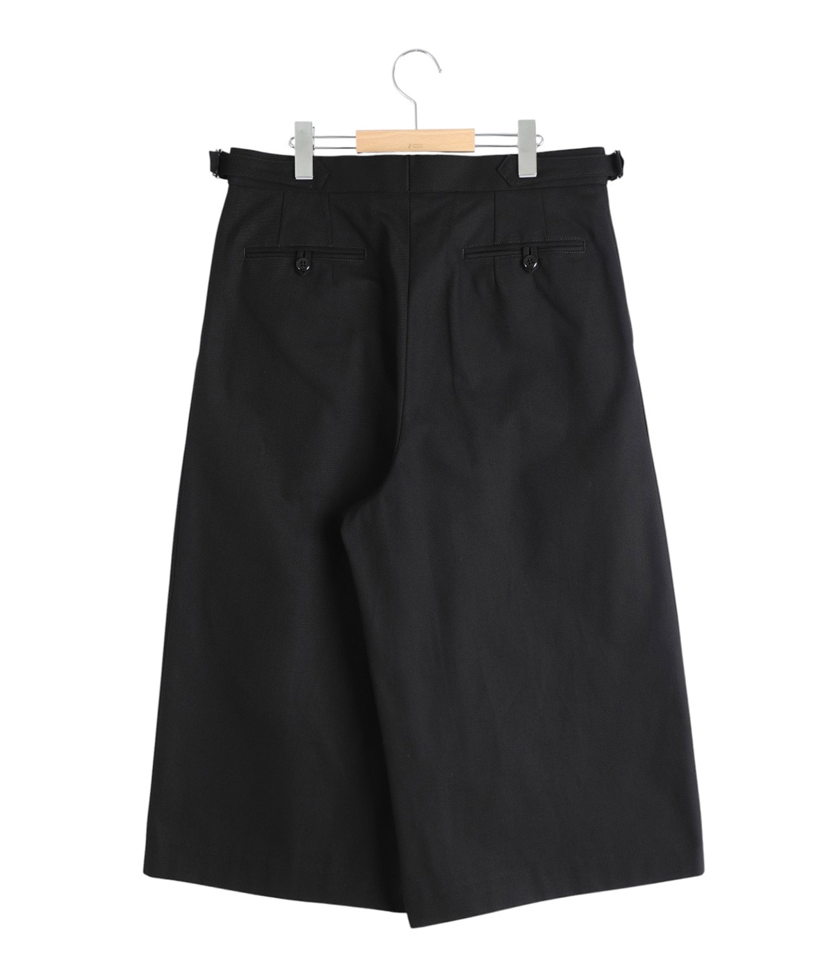 TWO TUCK CROPPED TROUSERS -ORGANIC COTTON GABARDINE- | marka