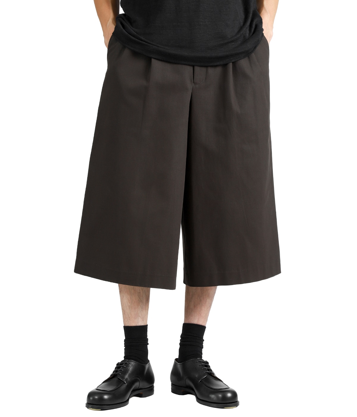 マーズ TWO TUCK CROPPED TROUSERS -ORGANIC COTTON GABARDINE- | marka