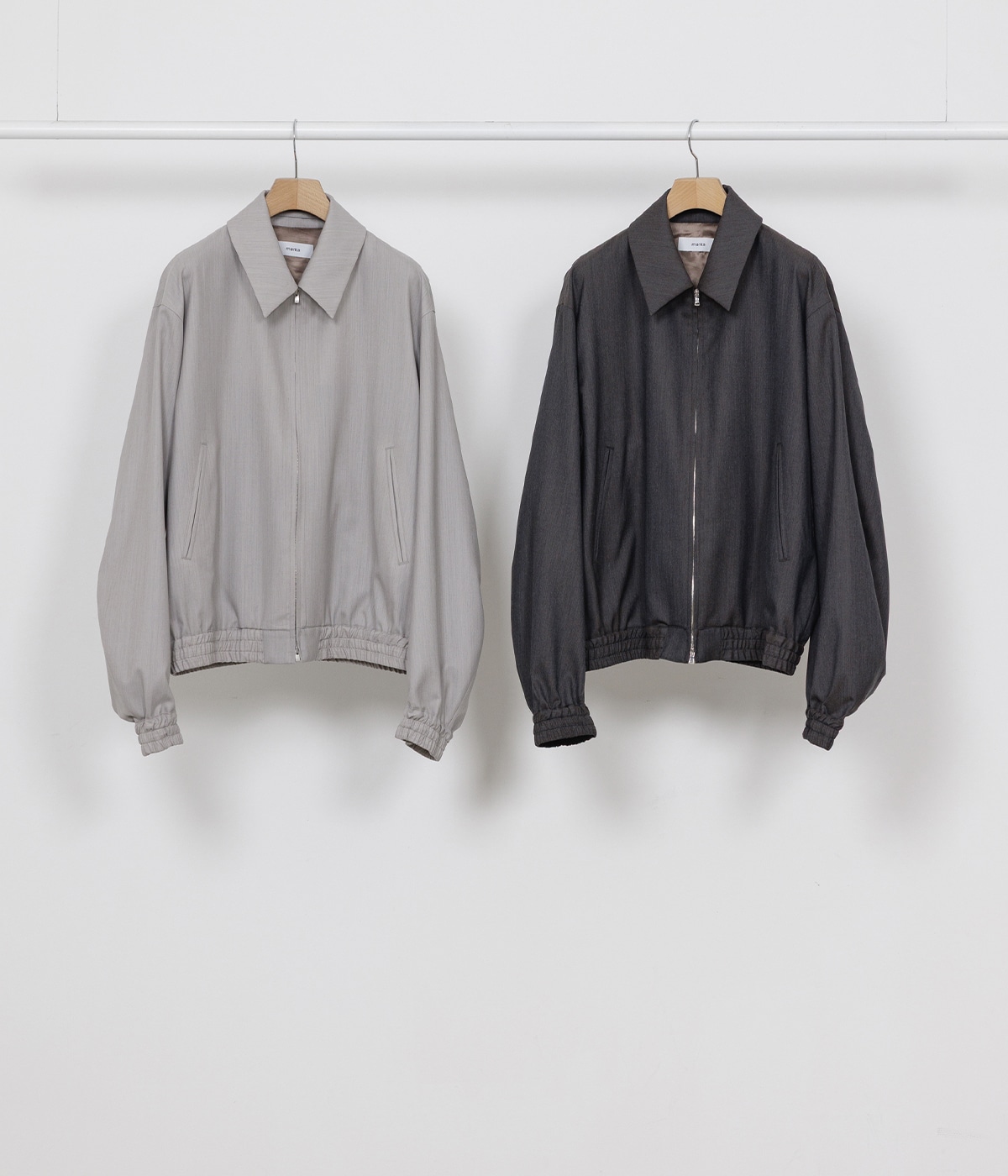 予約】ZIP BLOUSON -2/60 WOOL TROPICAL MELANGE- | marka(マーカ