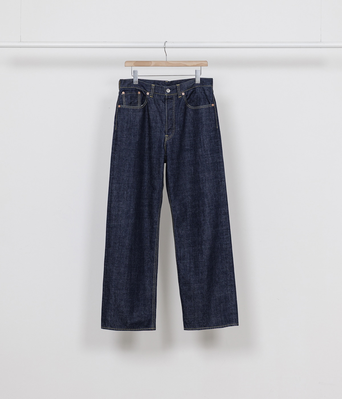 予約】CYLINDER FIT JEANS -ORGANIC COTTON 13.5oz SELVEDGE DENIM