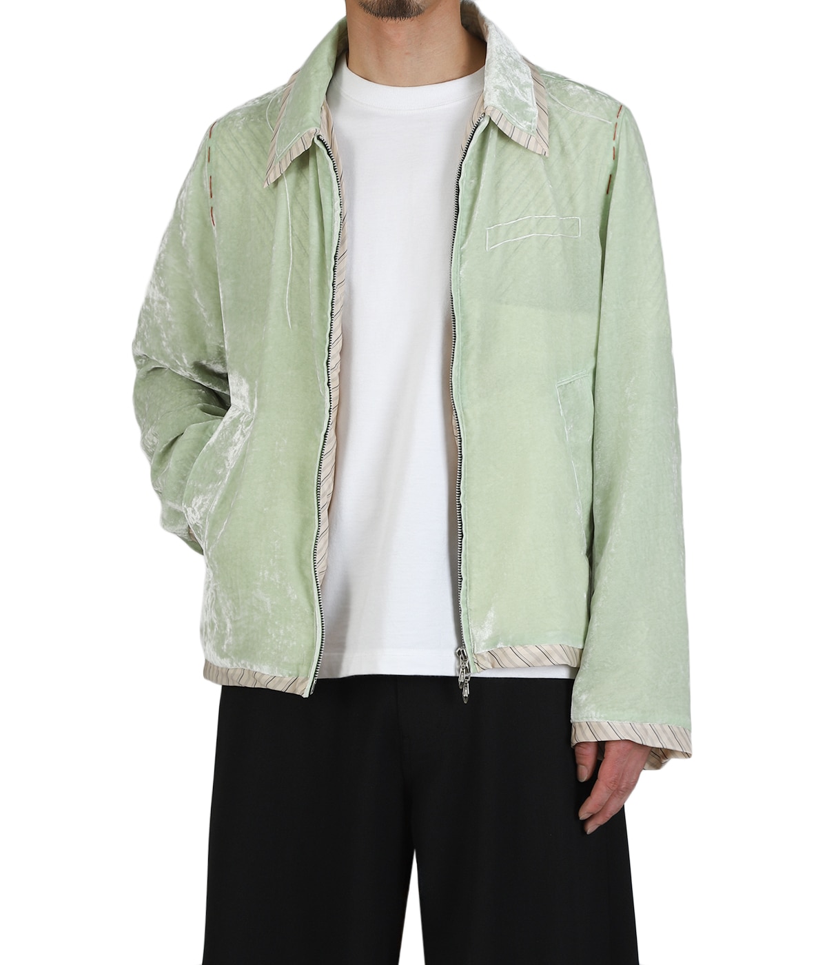 UNEVEN VELVET JACKET | MASU(エムエーエスユー) / アウター ブルゾン