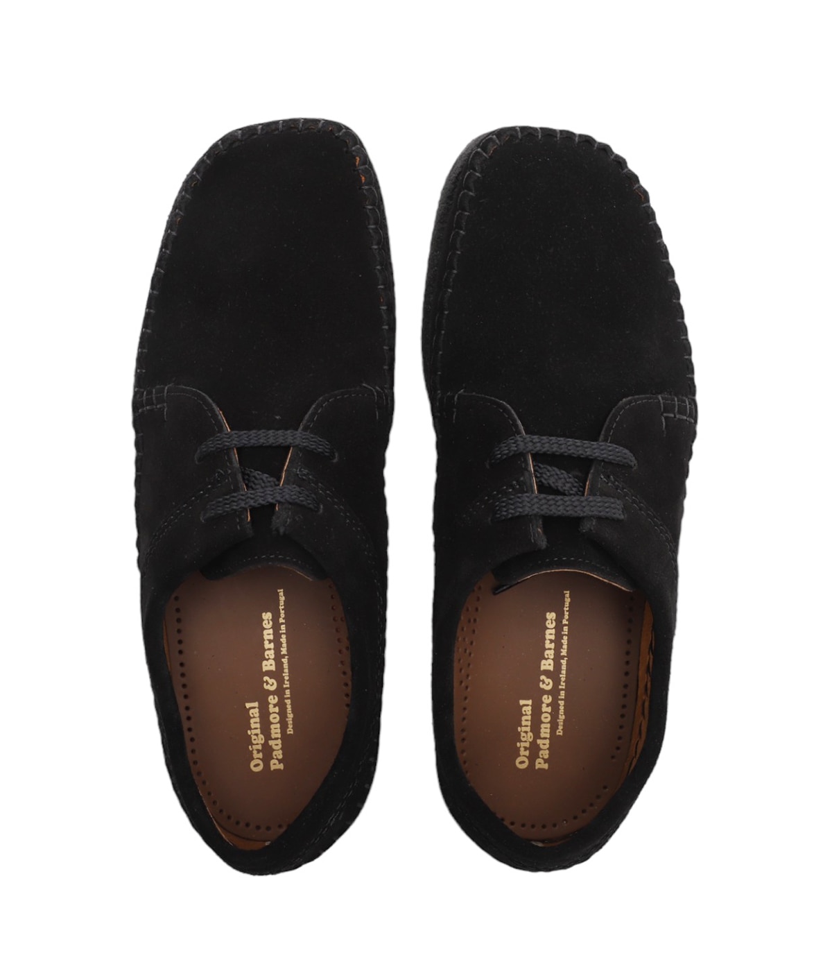 最終値下げ！！パドモア&バーンズ　ブラックスエード モカシンシューズ Willow Low Suede - BLACK - | Padmore&Barnes(パドモア