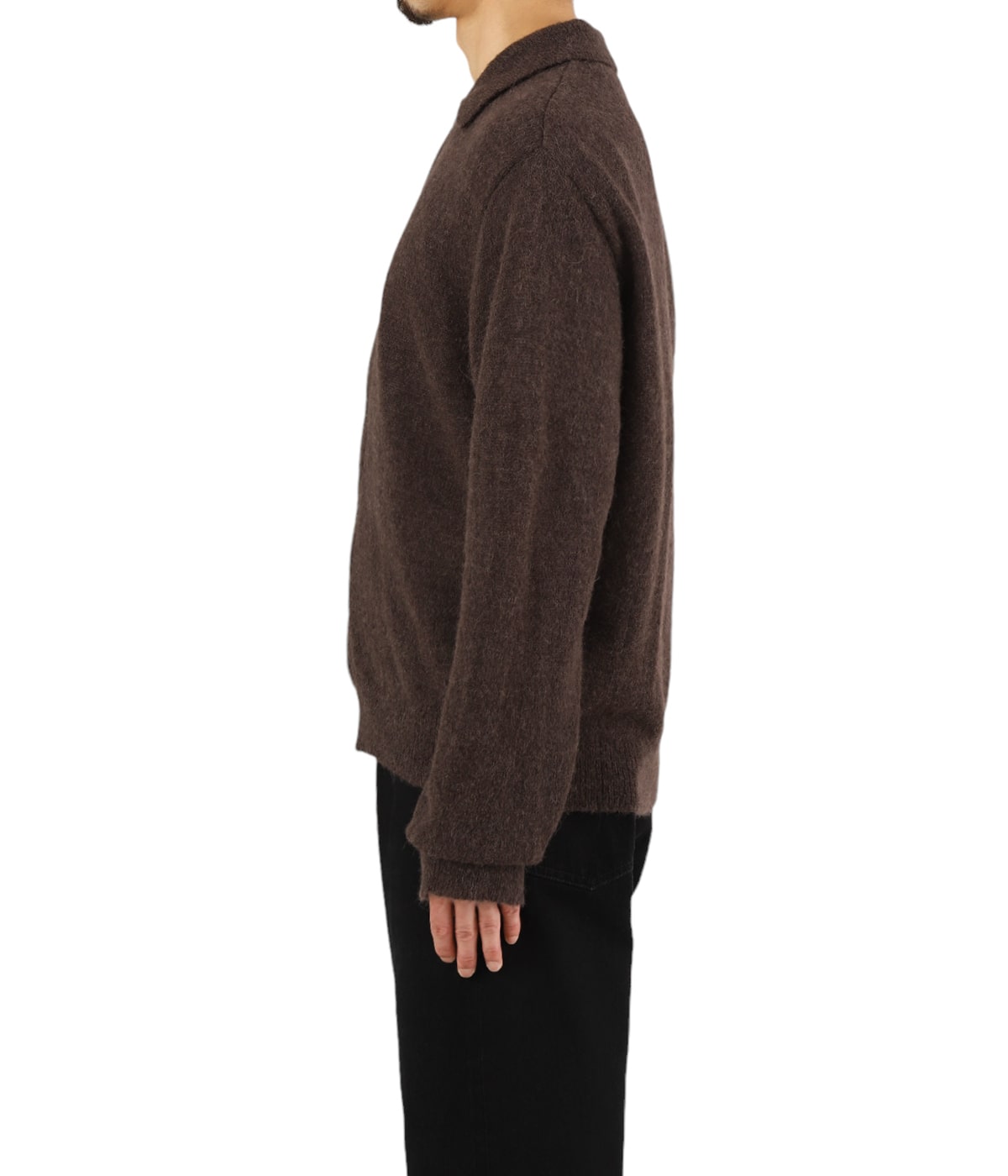 Our legacy evening polo ブラウン 44 Our Legacy - Evening Polo Smokey Brown Fuzzy Alpaca