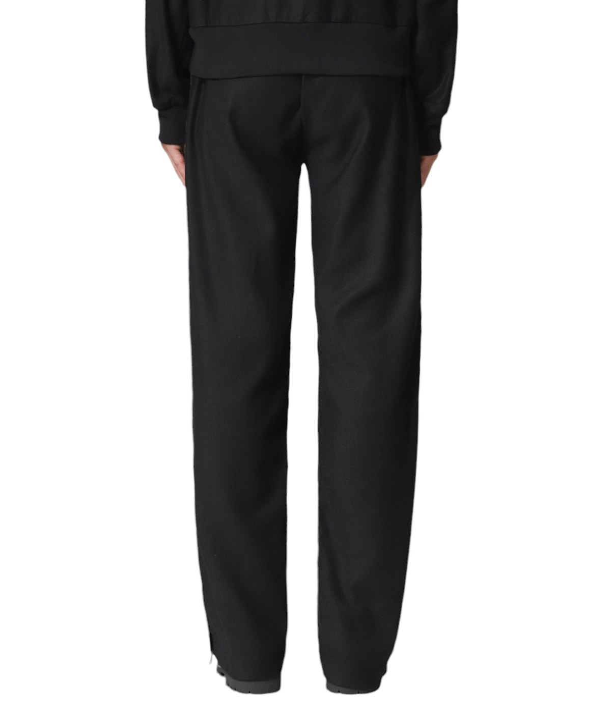 OUR LEGACY★キャンバスジャージパンツ ブラック★送関込 OUR LEGACY - TRACK PANTS Black Canvas Jersey | River