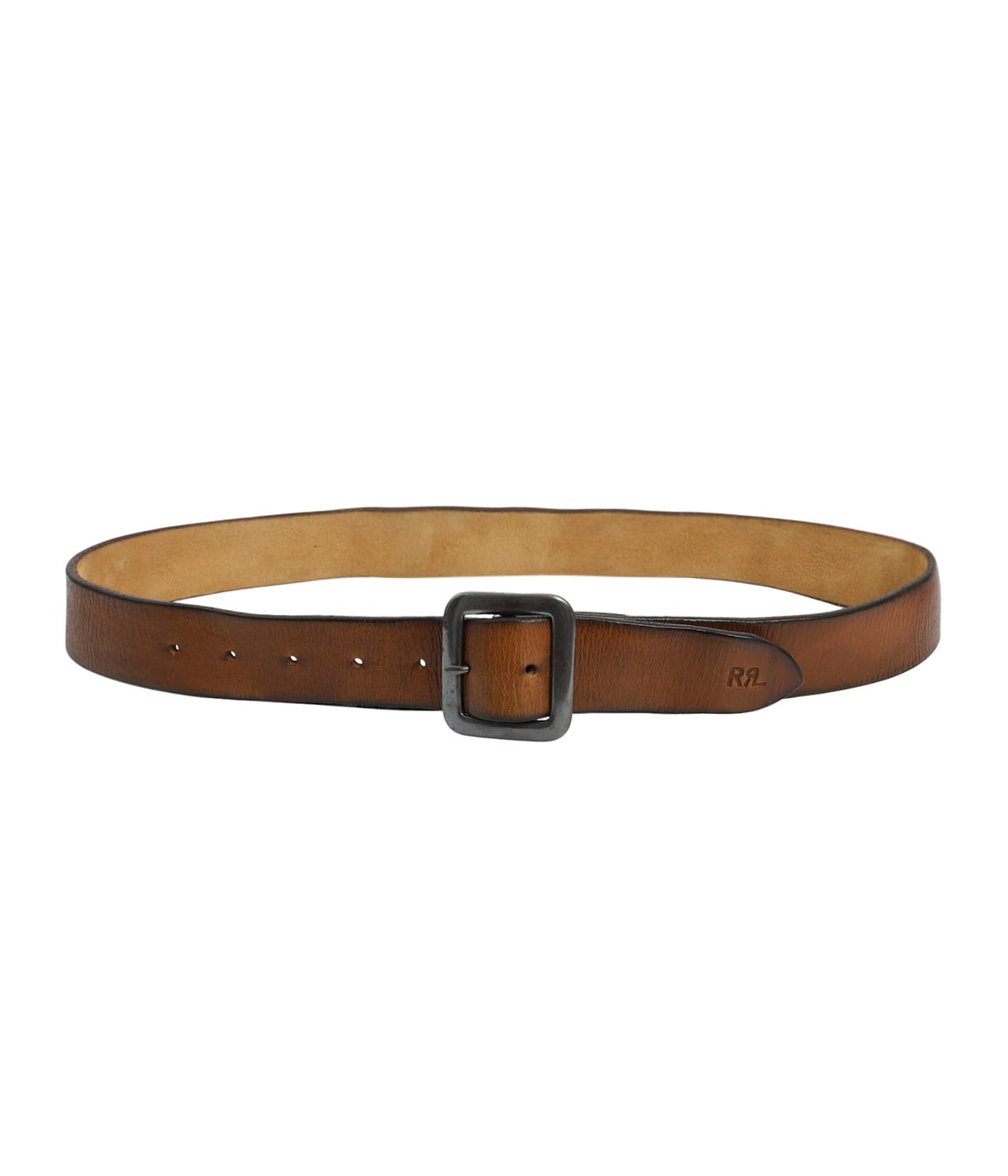 NEW BURLING-BELT-MEDIUM LEATHER | RRL(ダブルアールエル