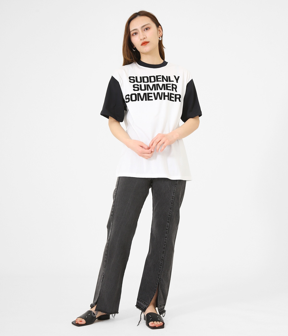 MADISONBLUE(マディソンブルー) 【レディース】BI-COLOR TEE MADISONBLUE(マディソンブルー) 【レディース】BI-COLOR TEE