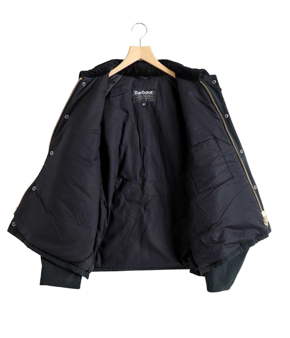 Barbour Transport Padded ブラック サイズ40 Barbour/バブアー transport padded casual jacket（中綿