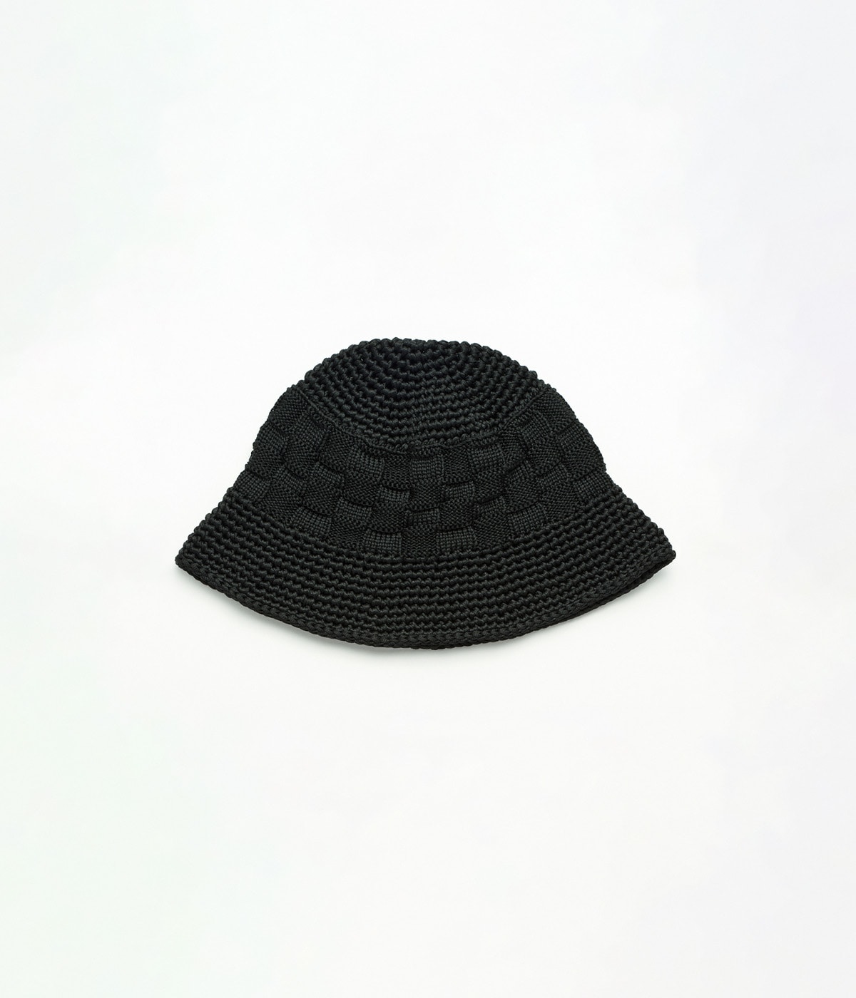 予約】POLY KNIT BUCKET HAT (CHECKERBOAD) | KIJIMA TAKAYUKI(キジマ