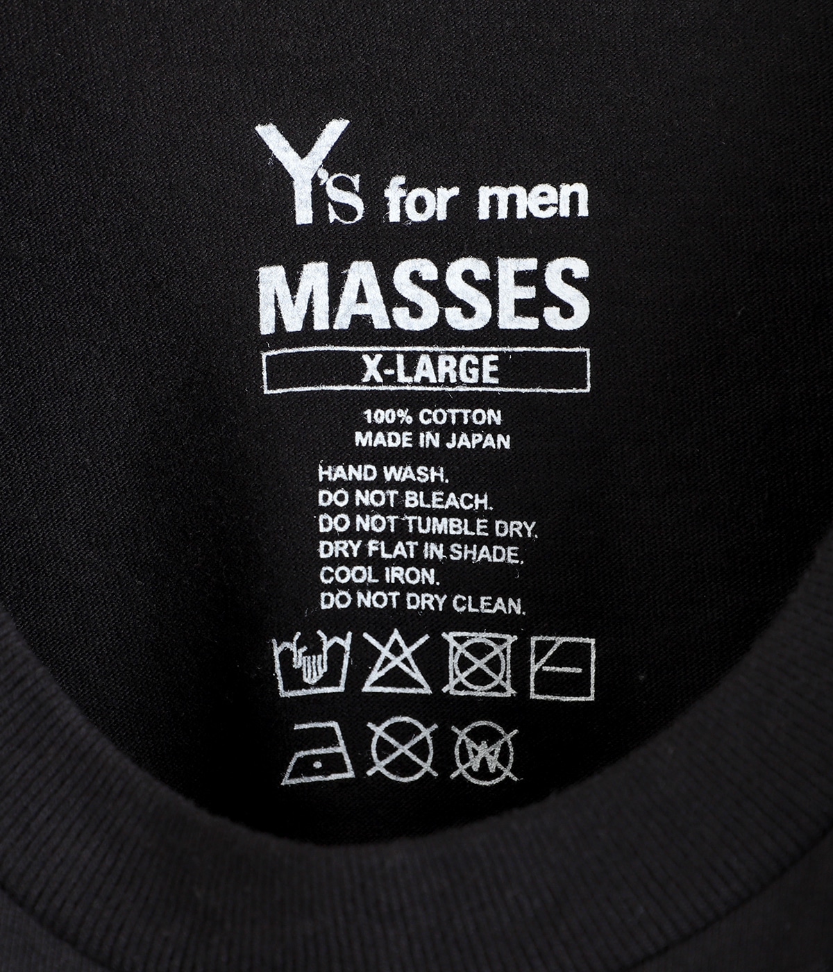 masses TAM マシス Y's for men ROUND NECK SHORT SLEEVE TC | MASSES(マシス
