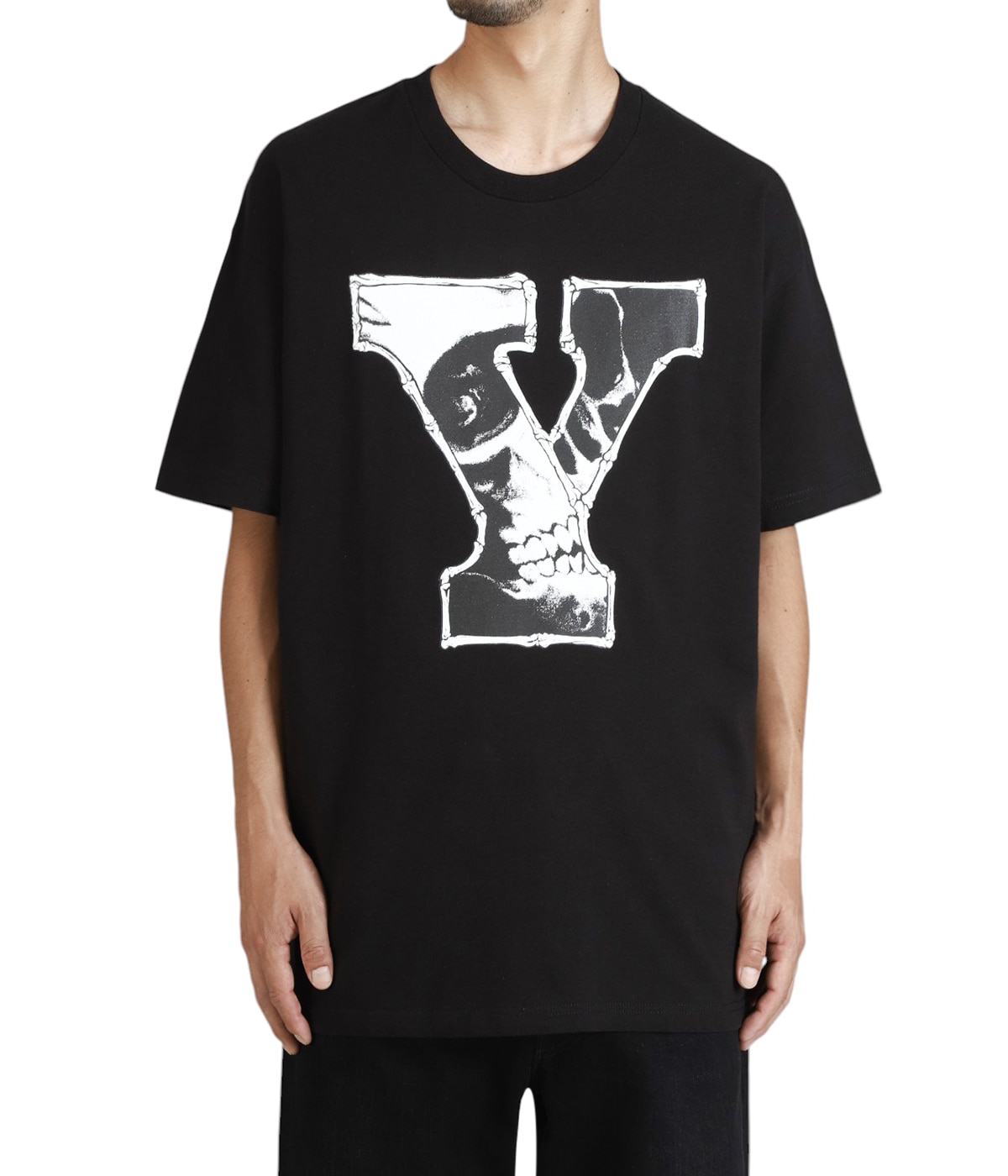 【新品未使用】MASSES マシス Y's ワイズ シャツ Y's for men x MASSES OPEN COLLAR SHIRT / MA ALL OVER PIGMENT PRINT