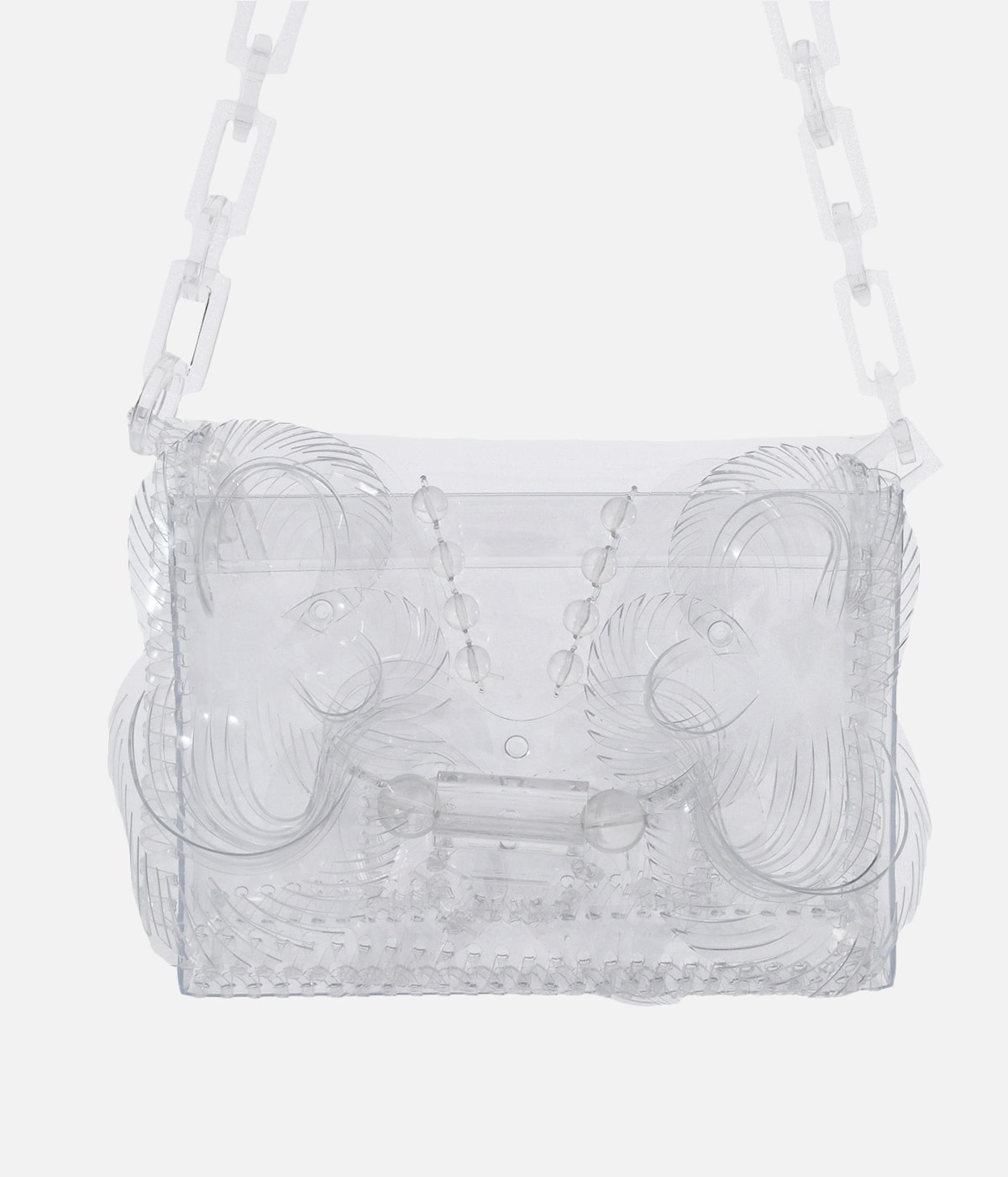 レディース】Transparent Sculptural Mini Chain Bag | Mame