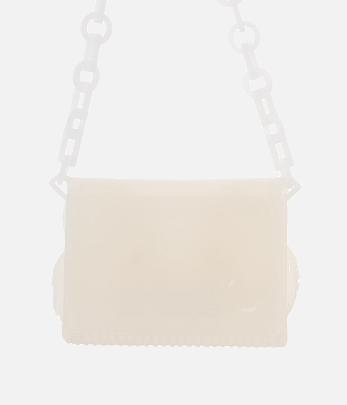 新品 mame kurogouchi ミニチェーンショルダーバッグ　ホワイト TRANSPARENT SCULPTURAL MINI CHAIN BAG ホワイト（2024/08/24