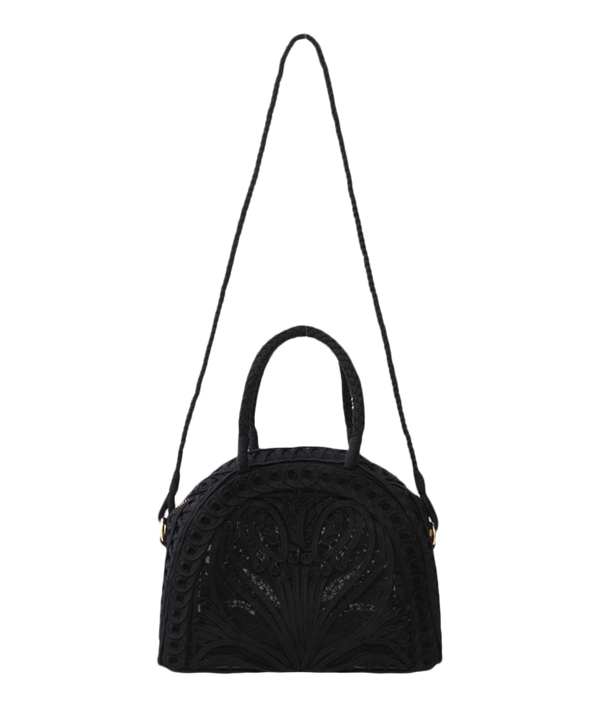 レディース】Cording Embroidery Demi Lune Handbag | Mame