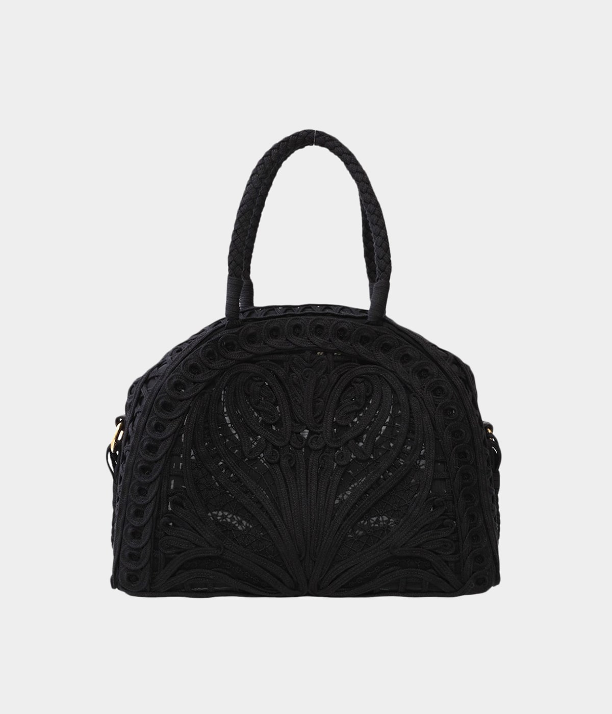 レディース】Cording Embroidery Demi Lune Handbag | Mame