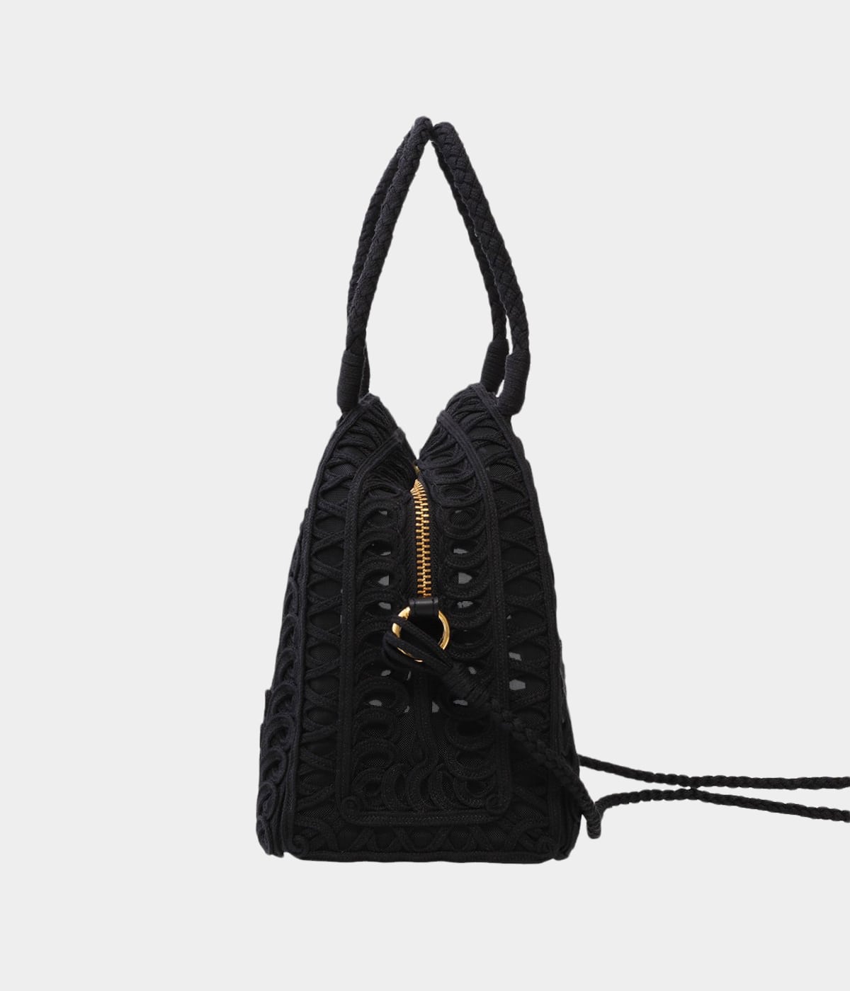レディース】Cording Embroidery Demi Lune Handbag | Mame