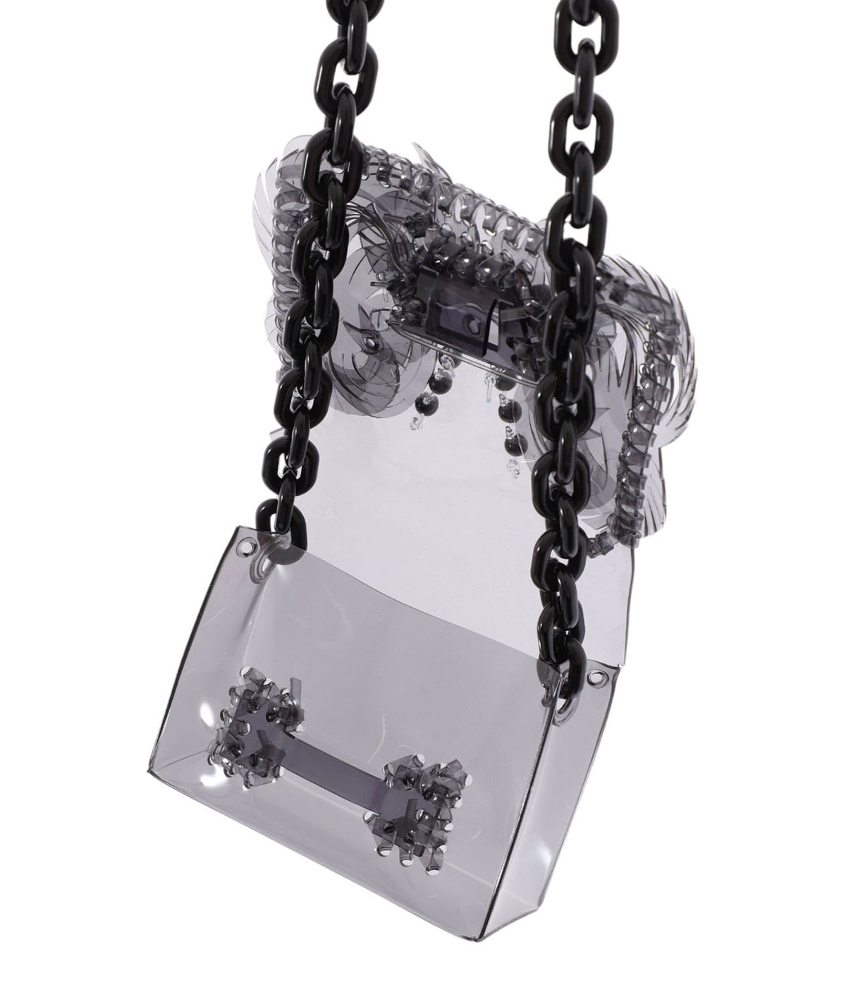 レディース】Transparent Sculptural Micro Chain Bag | Mame