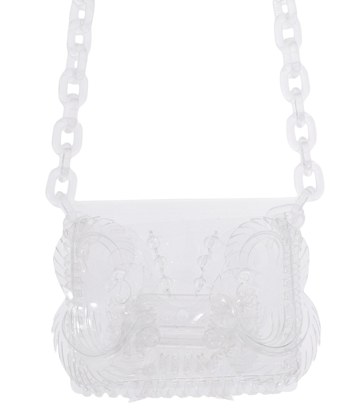 【Mame Kurogouchi】Transparent Sculptural Micro Chain Bag レディース】Transparent Sculptural Micro Chain Bag | Mame