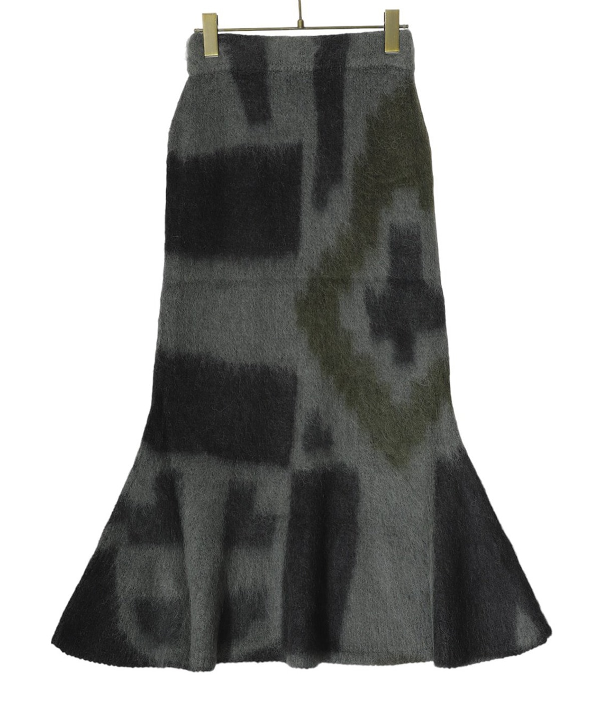 レディース】Origami Dyed Suri Alpaca Wool Knitted Skirt