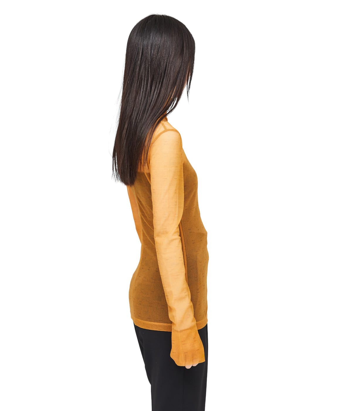 mame kurogouchi カーテンモチーフトップス シャーリングカットソー Mame Kurogouchi マメクロゴウチ Curtain Lace Jacquard Jersey