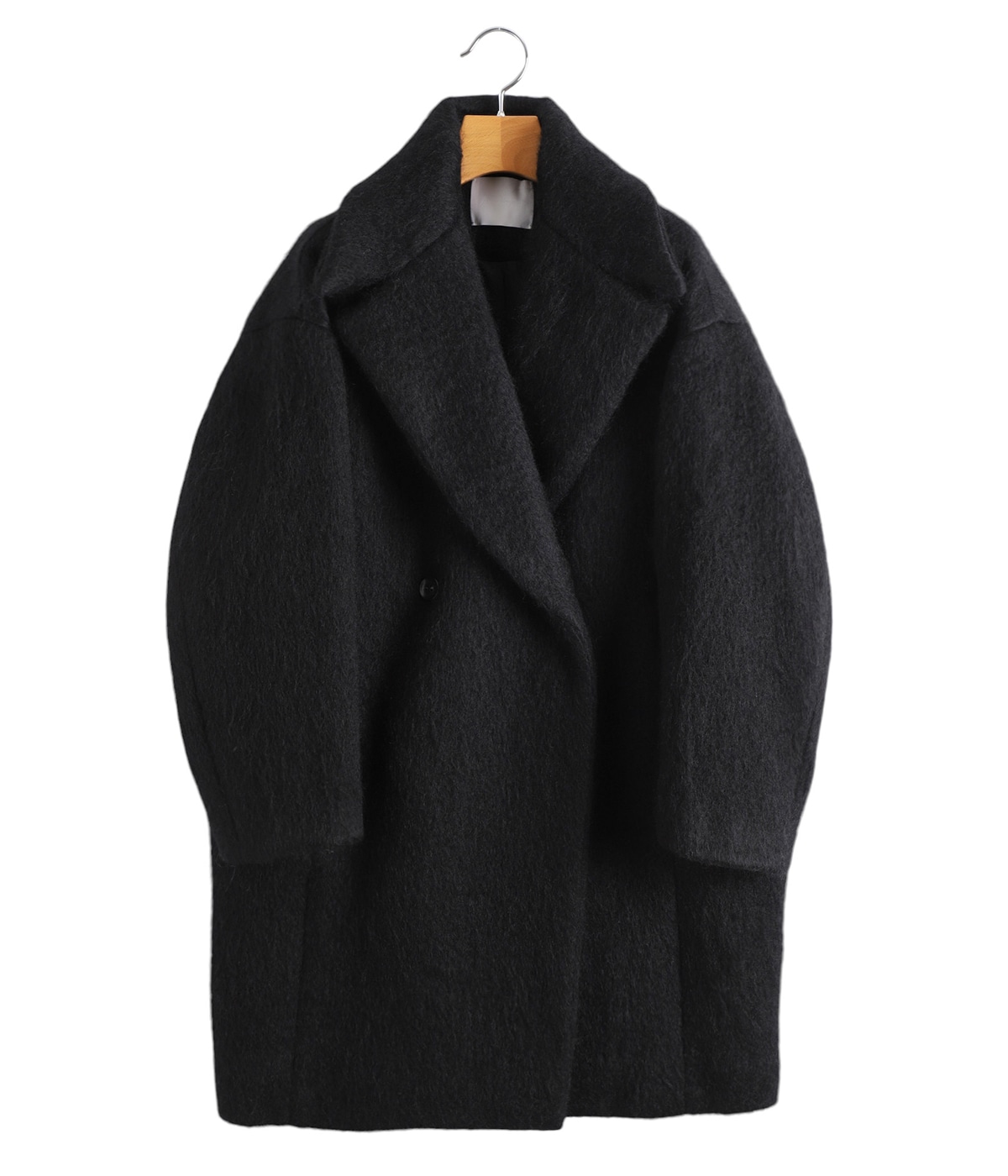 Mame Kurogouchi 2020FW ショートウールコート レディース】Gradient Dye Mohair Double-Breasted Coat | Mame