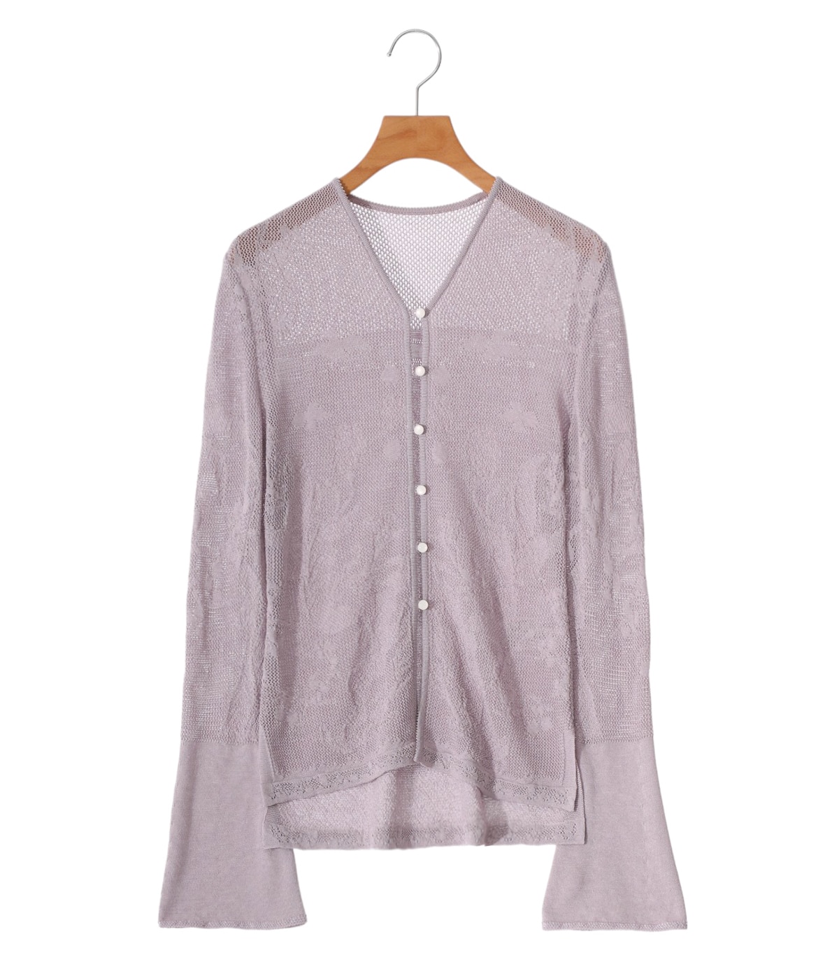 トップス Mame Watermark Pattern Knitted Cardigan レディース】Watermark Pattern Knitted Cardigan | Mame