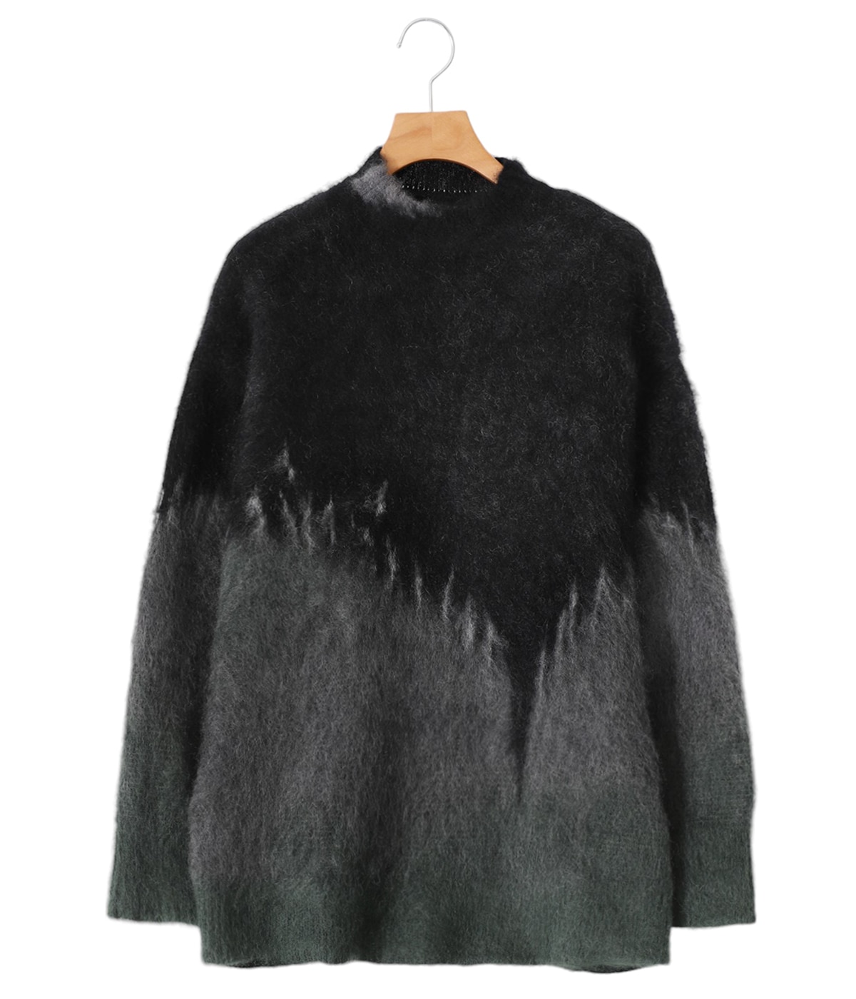 かんかん❣️✨極美品✨　MACAFEE フード　ウール　コート　総裏付き レディース】Drip Glaze Pattern Mohair Knitted Top | Mame