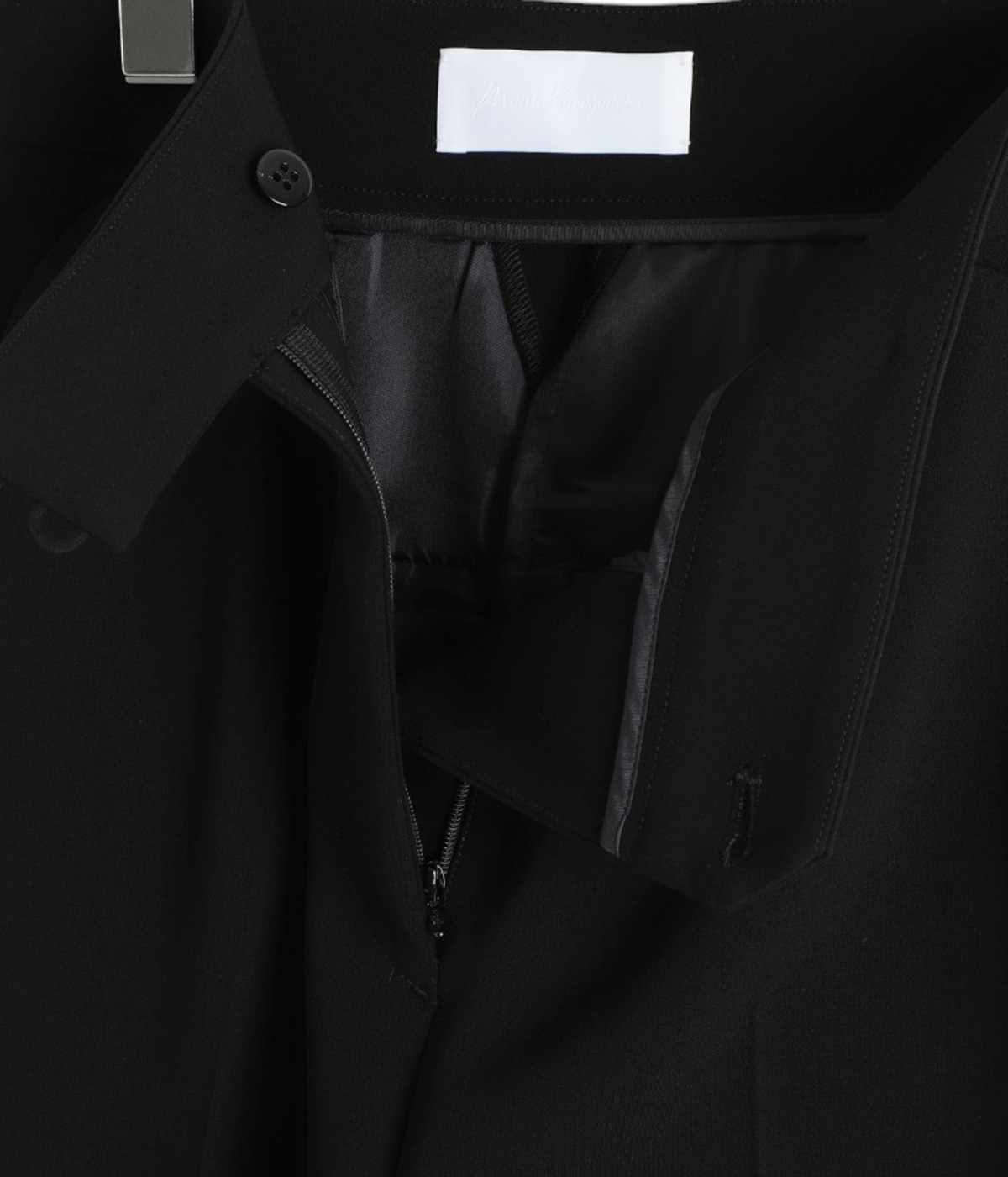 レディース】Acetate Polyester High Waisted Center Creased