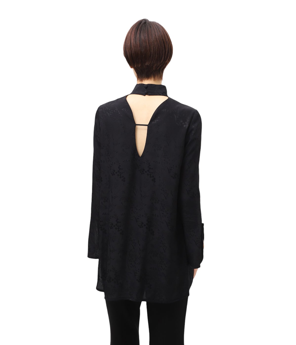 【新品・未使用】Heve クロスラッフルTOPS ブラック Heve クロスラッフルTOPSブラック