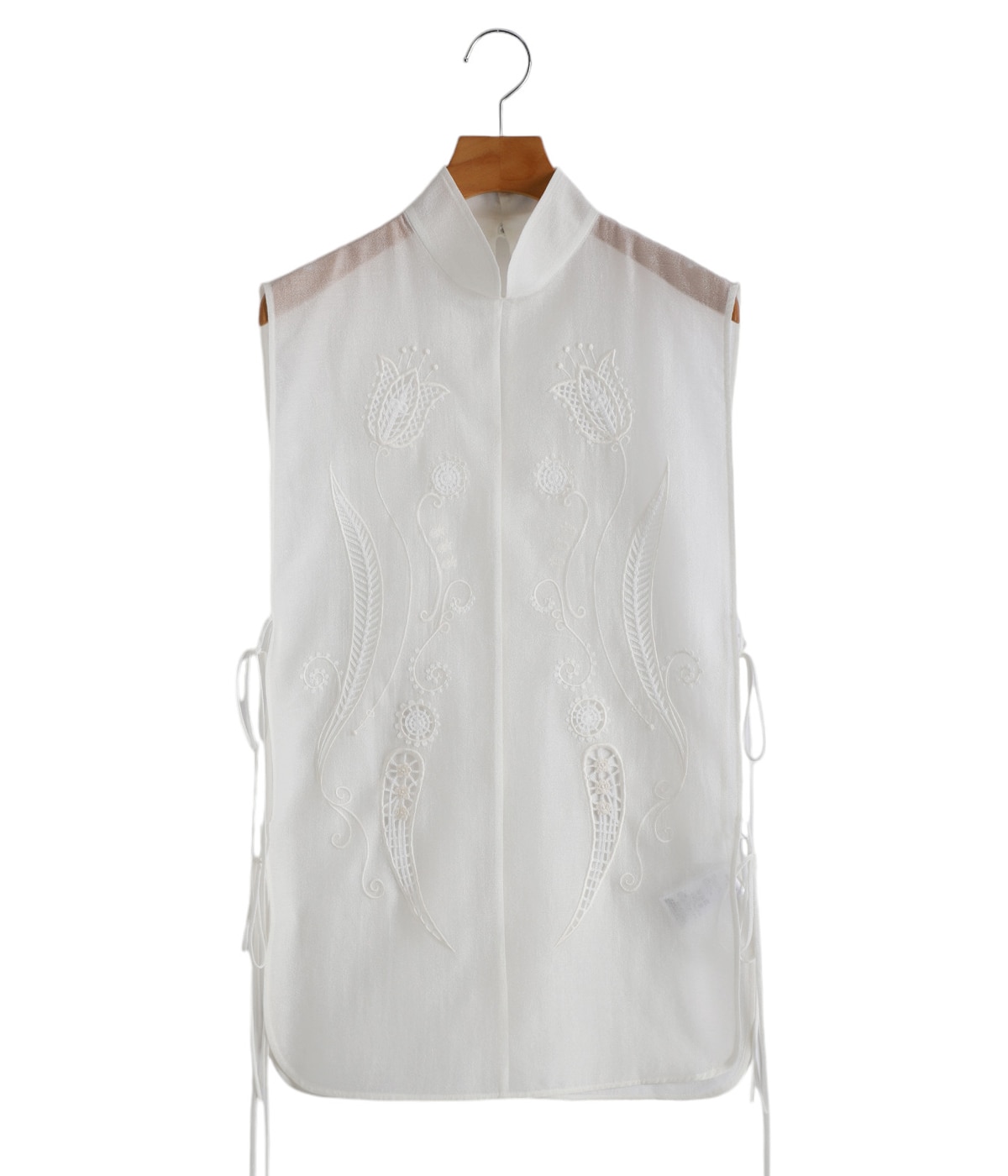 レディース】Sheer Embroidery Vest | Mame Kurogouchi(マメ