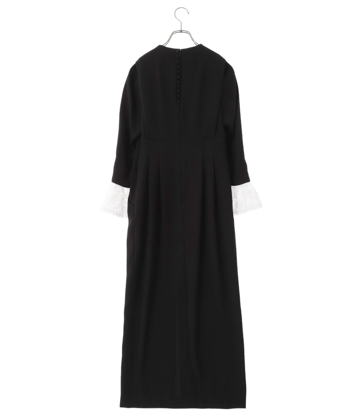 Mac Duggal*フリル袖*Aラインシルエット*上品*ミディ丈ドレス ALLSAINTS（オールセインツ）の「LIANA WAIMEA PRINT V-NECK