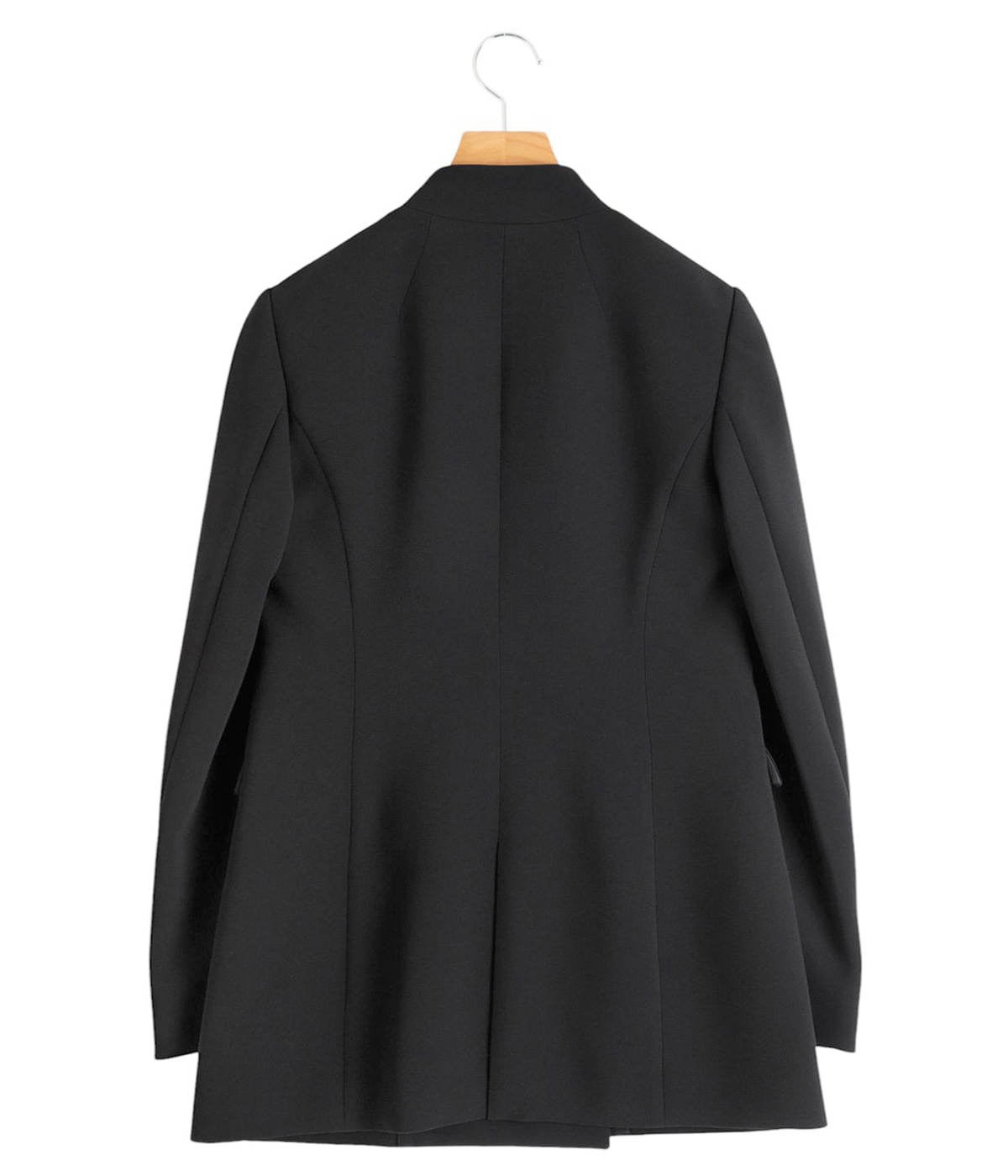 レディース】Acetate Polyester Collarless Double Breasted