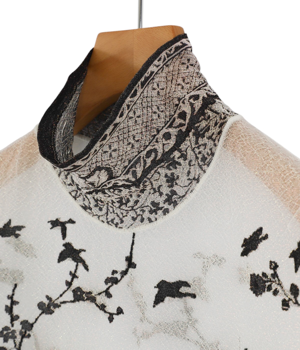 Mame Kurogouchi 長袖 螺鈿シアートップス 【公式通販】